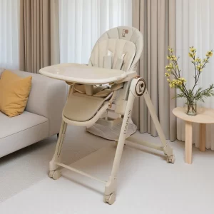 CY-M09 Multi-Functional Baby High Chair with Adjustable Footrest, Backrest & Height for Feeding