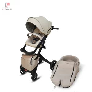 FTC009 Baby Stroller 2 in 1 with Reversible Seat, Portable, Comfortable, Baby Prams for Infant Toddler