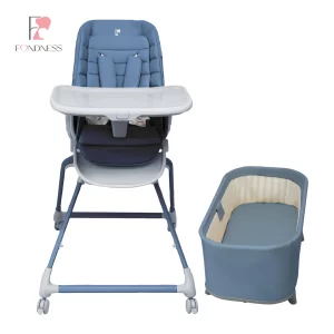 CY-M07 2 in 1 Baby High Chair and Bassinet Cradle Multi-Functional Convertible Chair for Napping & Feeding